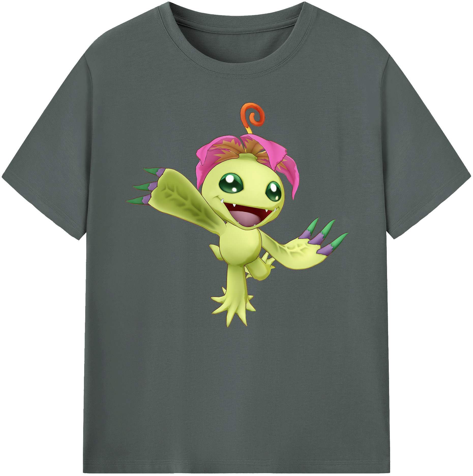 （画像用） Digimon デジタルモンスター/デジモン 綿100％ メンズ半袖Tシャツ｜肌触りやわらか＆通気性